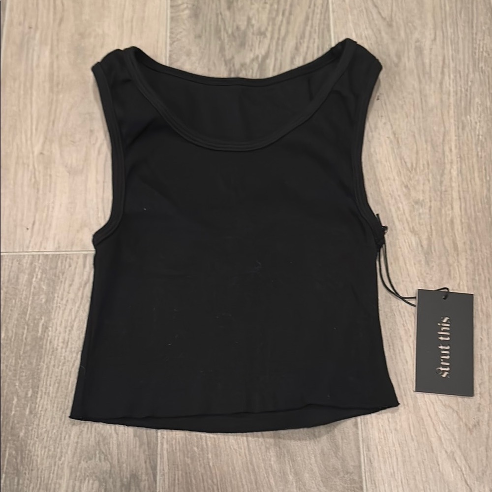 Strut This Black Women's Top Size O/S